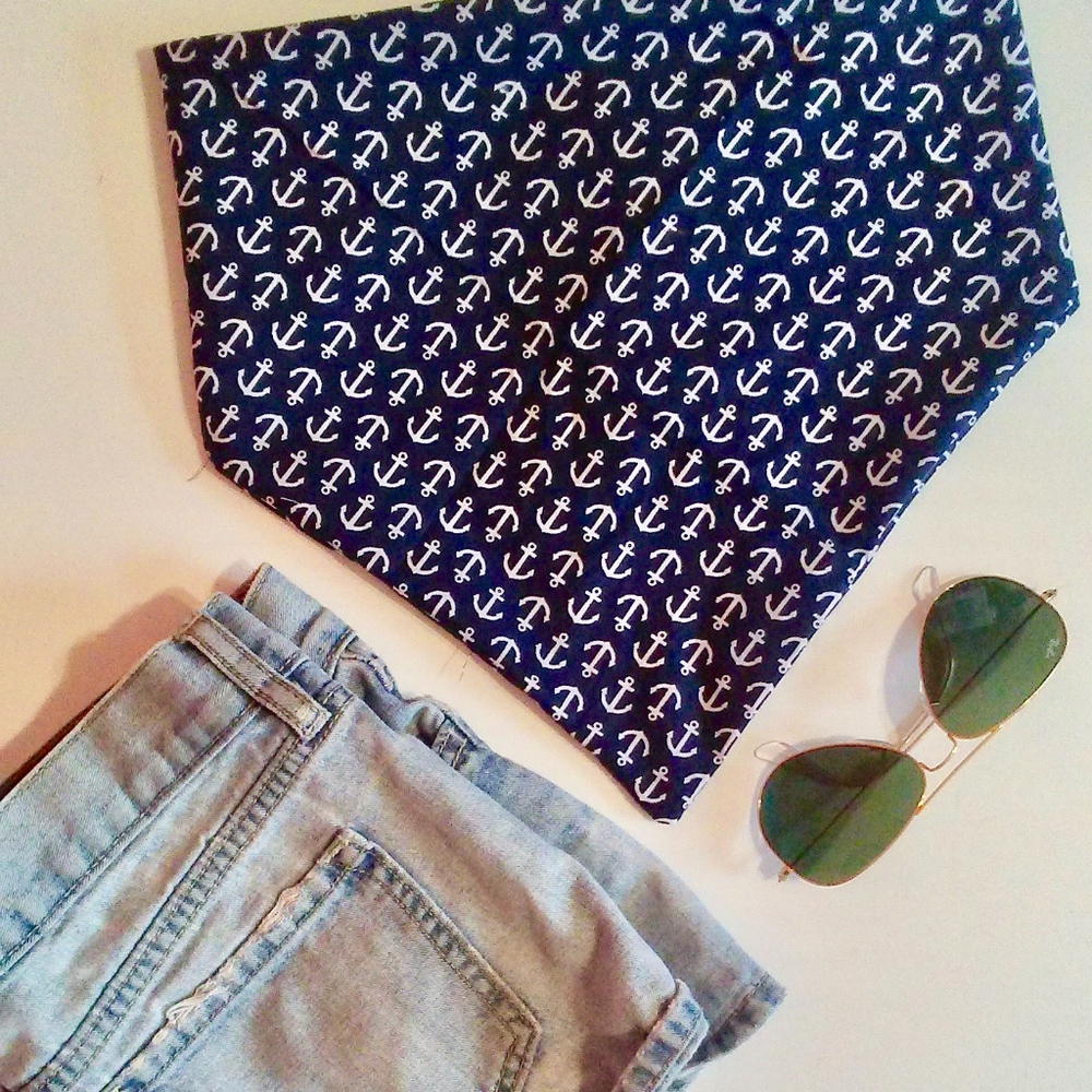 RED AND WHITE POLKA DOT PRINT BANDANA TOP! - Picture 7 of 8